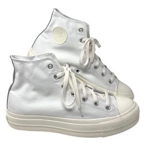 Converse ALL White High Top Platform New In Box Sneakers Men’s 9.5
